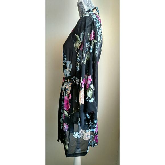 Helena Quinn Kimono/Robe Floral Sheer Lightweight One Size New - Picture 2 of 6